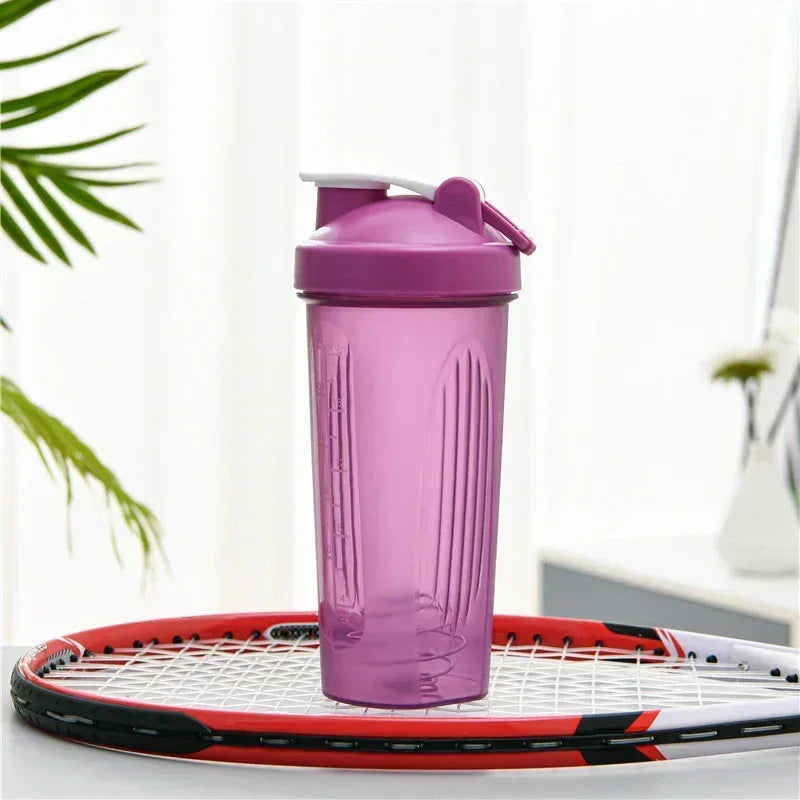 600ml Protein Shaker Bottle | Sport & Gym Water Bottle | Leak-Proof, Portable, with Measuring Scale